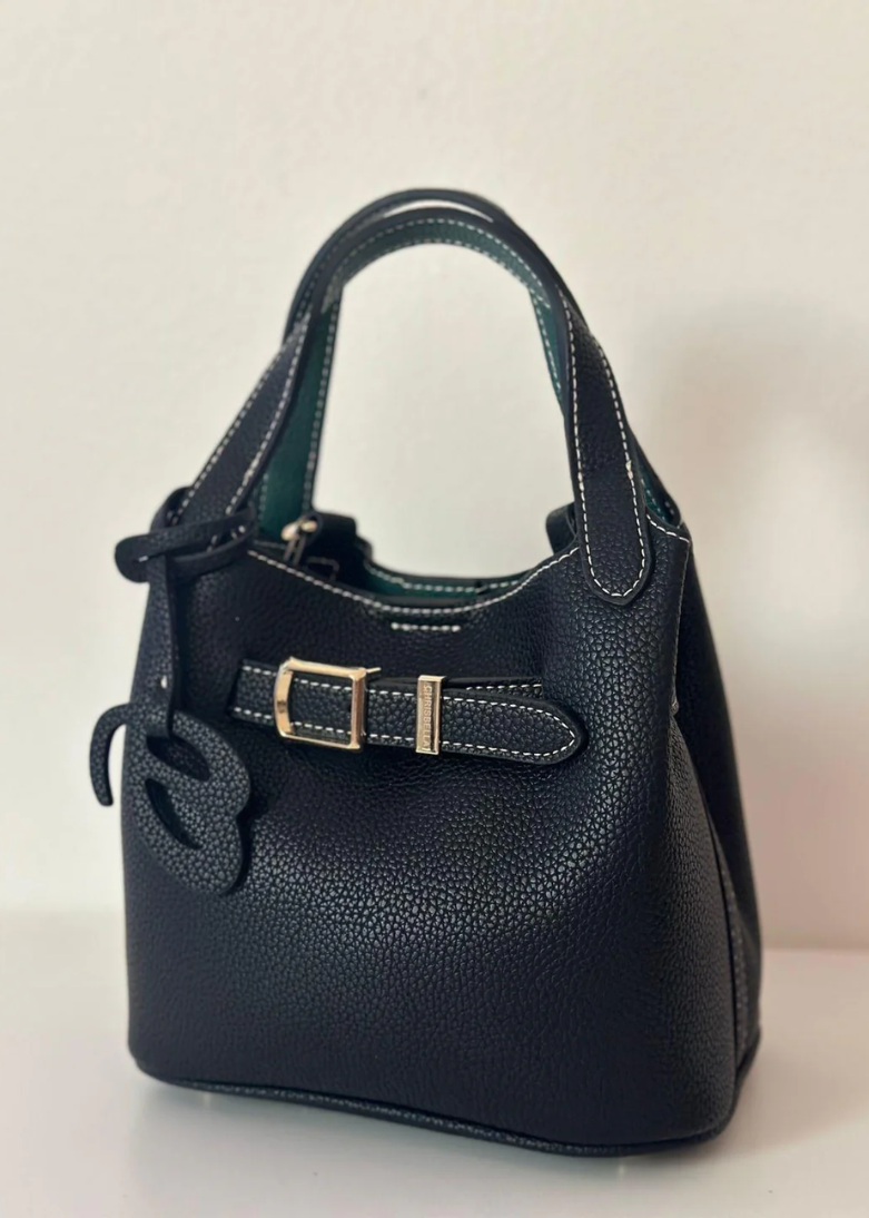 Chrisbella Mini Handbag with Buckle Detail