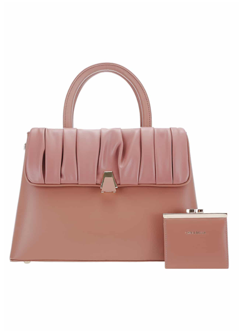 Chrisbella Ruffled Small Tote Bag – Elegant Mini Handbag for Stylish Everyday Use